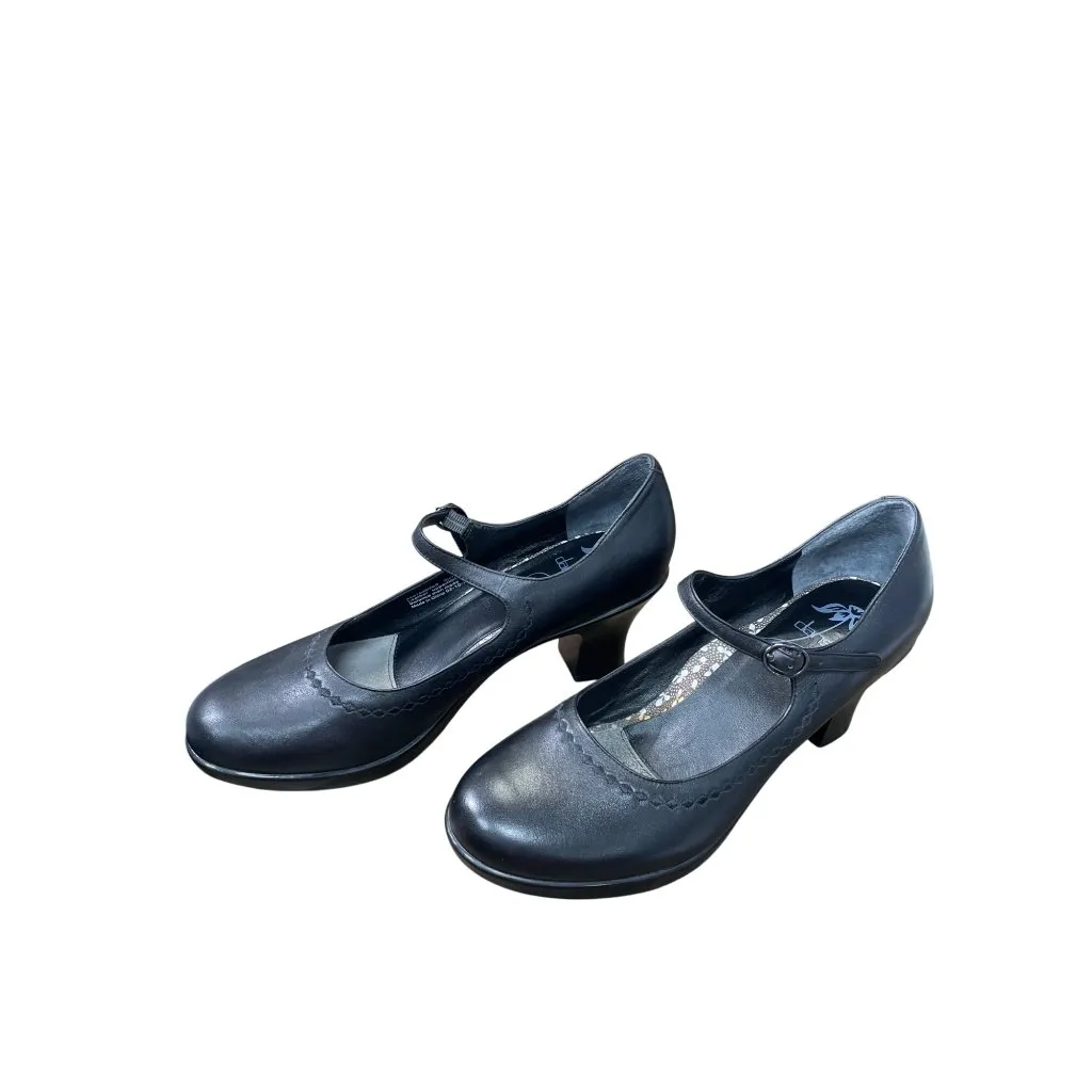 Dansko Womens Black leather 3" block Heels Dress shoes Size 41/10.5 SKU 9066 - Image 3