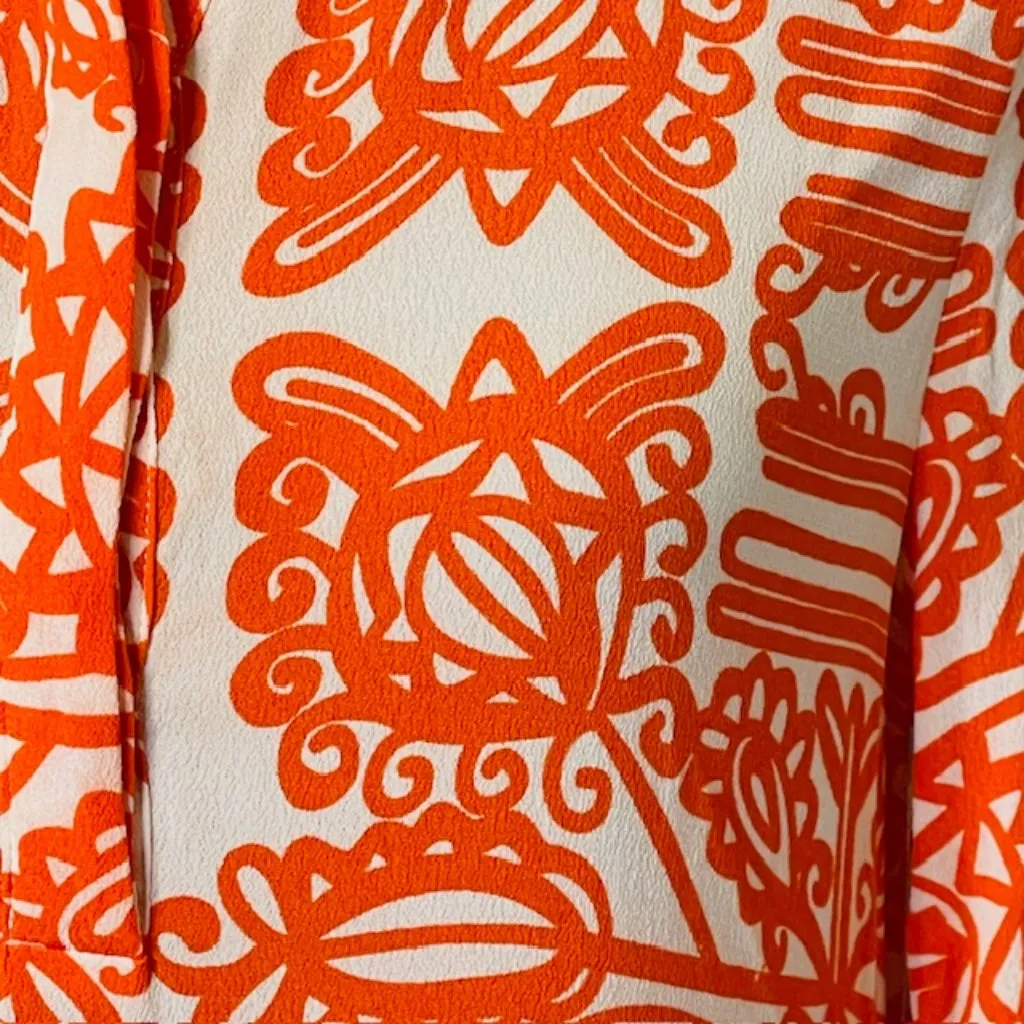 Mare Mare x Anthropologie Lynda Maxi Dress MEDIUM PETITE Tiered Boho Cottage Orange Size undefined - Image 6