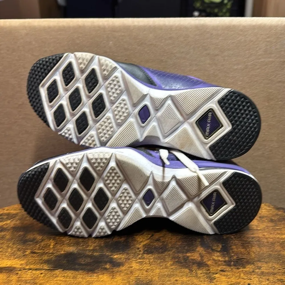 NIKE Trainer One Max Air Running Shoes Purple Black Training Tennis Women size 8 - Image 7
