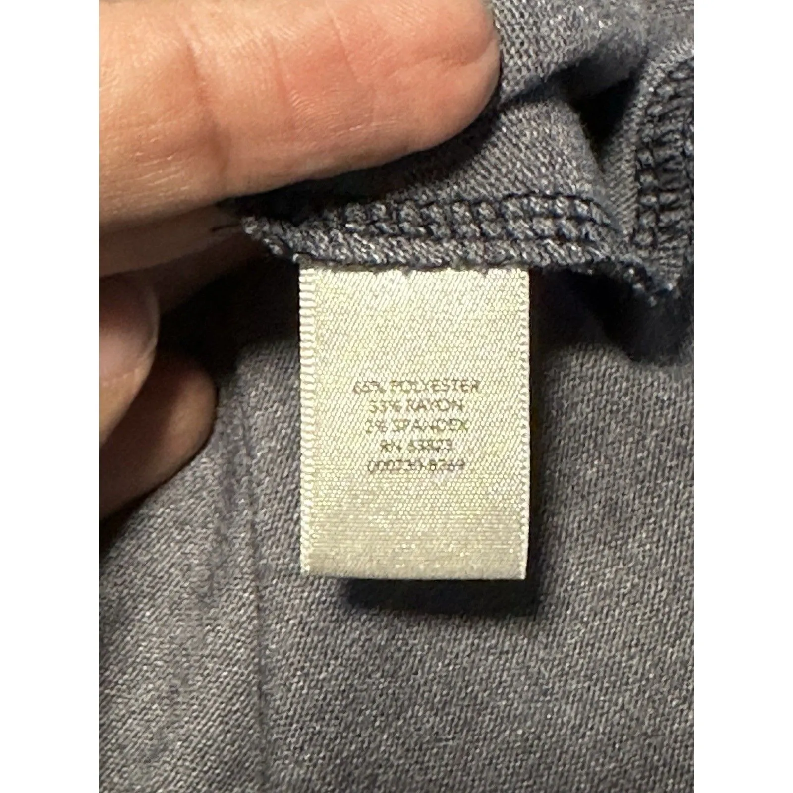 Christopher & Banks Blue & White Striped 3/4 Sleeve Top P/XL Size undefined - Image 8