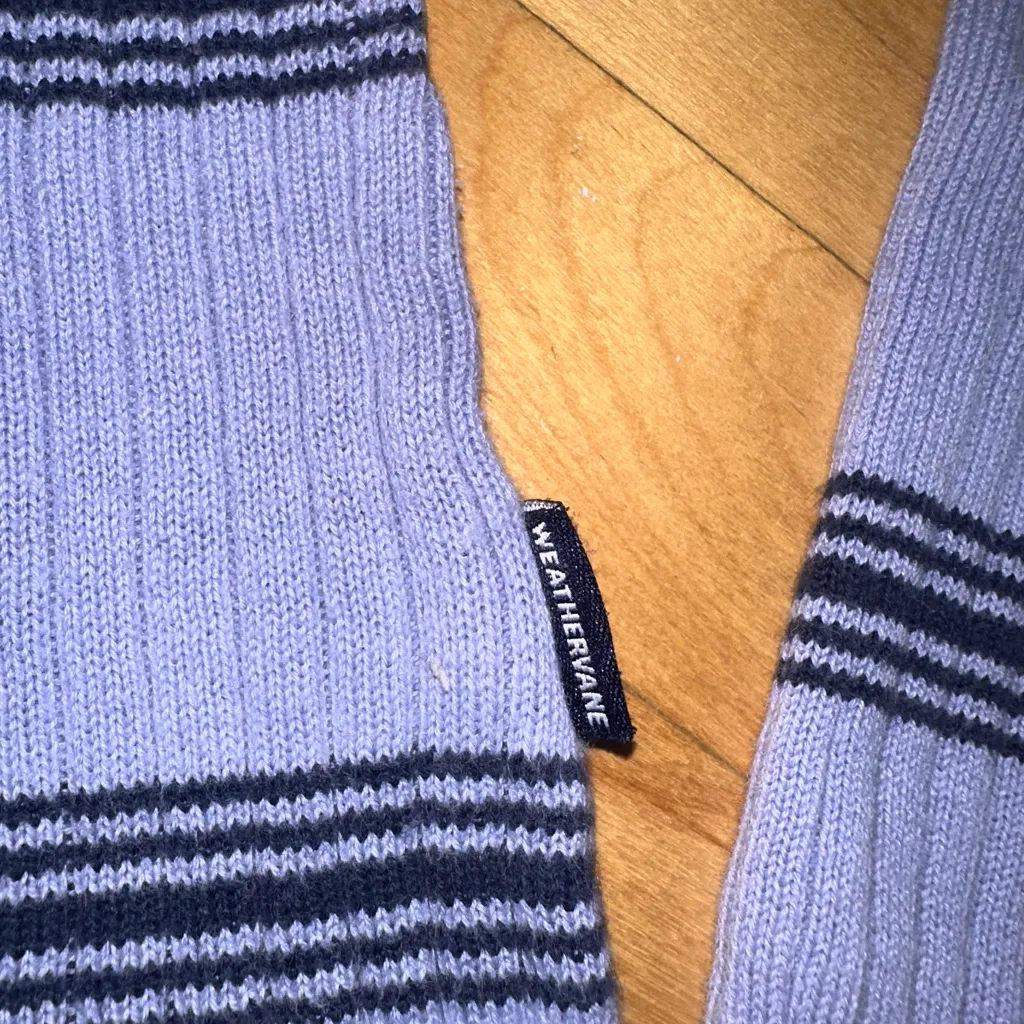 Vintage Weathervane Striped Turtleneck Purple - Image 4