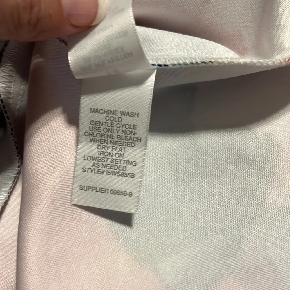 BISOU BISOU womens plus size 14 deep v-neck dress floral print zip back new NWT - Image 9