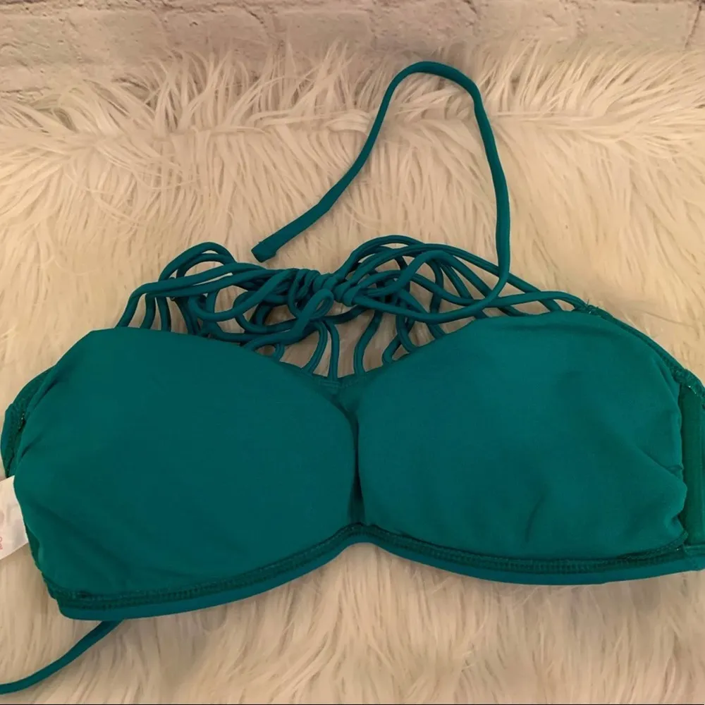 Xhilaration Green Strappy Bikini Top - Image 5