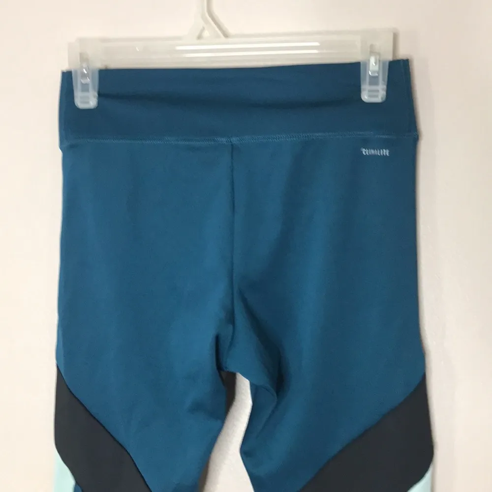 Adidas colorblock climalite move athletic tight leggings size small - Image 11