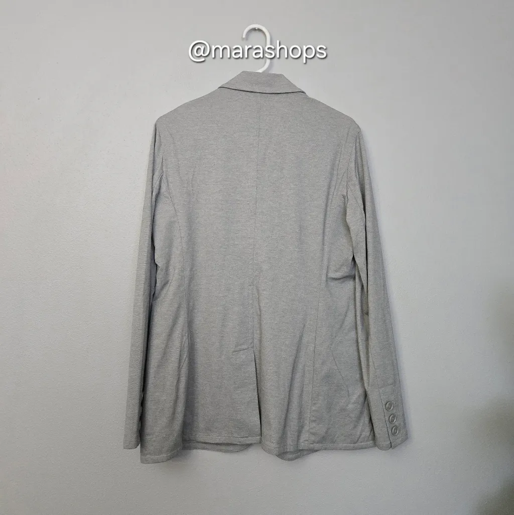 Anatomie Lightweight Stretch Travel Blazer Jacket Gray Size M - Image 6