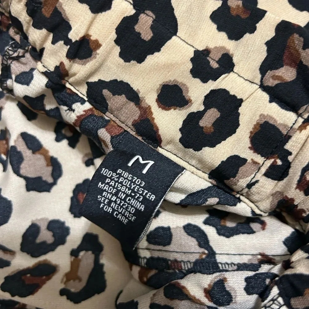 Almost Famous Leopard Print Lightweight Ankle Length Pants(Size Medium) - Image 6