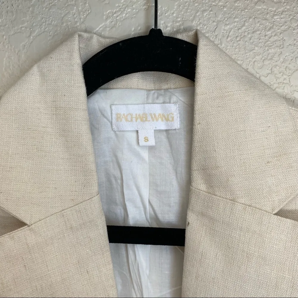 Rachael Wang Oversized oatmeal blazer‎ neutral size Small Tan - Image 5
