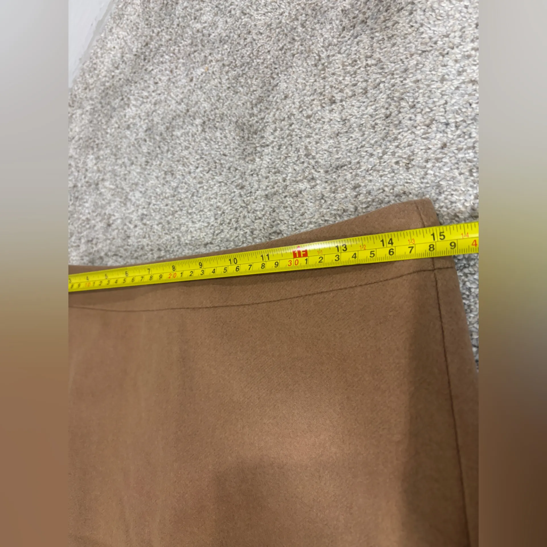 NWT J. Crew Factory The Pencil Skirt Womens Size 4
Camel Double Serge Wool Blend Tan - Image 7