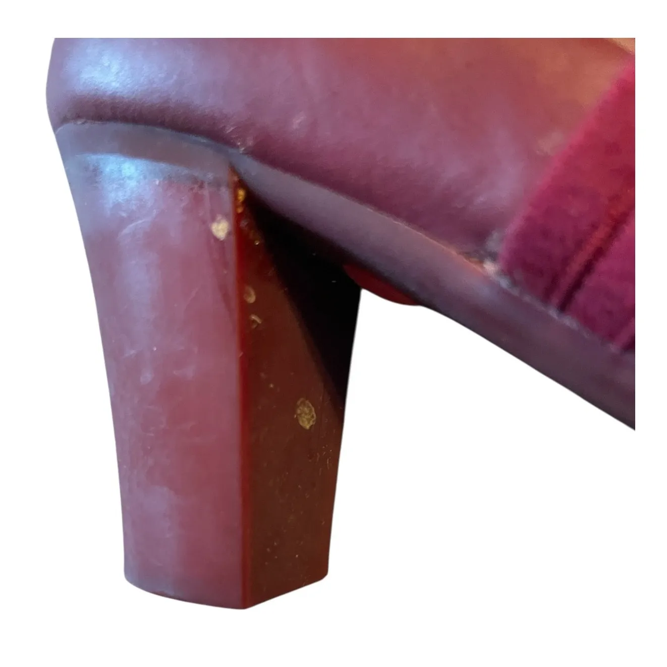 Camper Burgundy MaryJane Heels Red Size 8 - Image 7