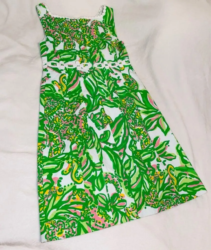 LILLY PULITZER Rosie Shift Dress sz 00 - Image 6