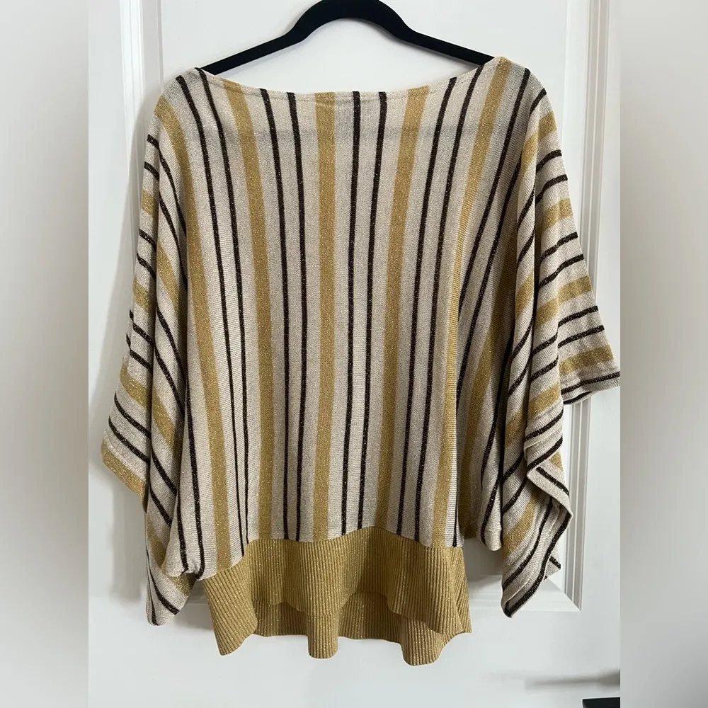 Ashley Stewart  -‎ Drape Sleeve Glitter Sweater - Image 6