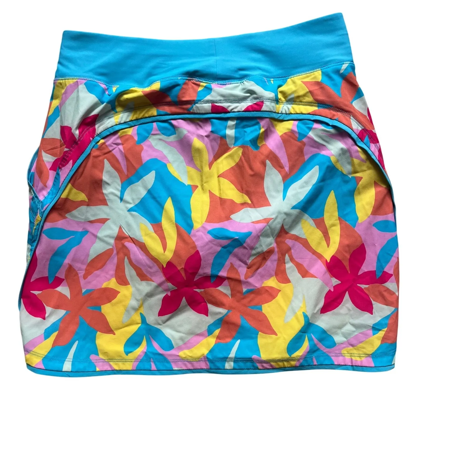 Lands end skort skirt cruise Lilly 4‎ Lulu tropical blue pink orange - Image 2