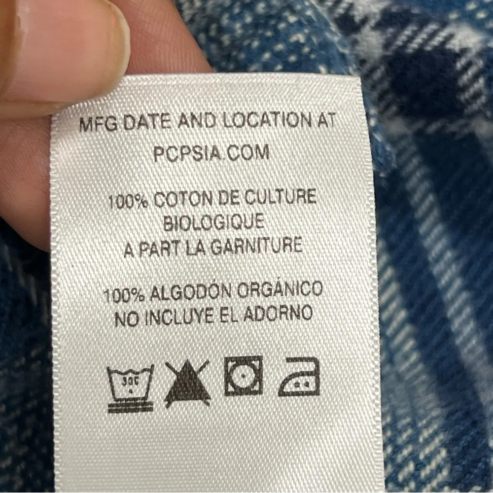 Patagonia women’s size 10 flannel button down shacket sweater top plaid jacket - Image 8