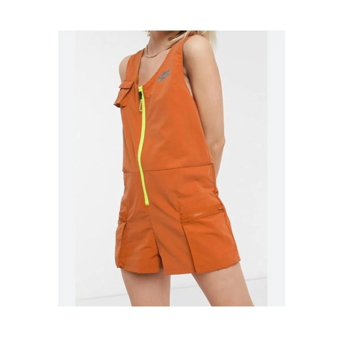 Nike Icon Clash Romper Orange Lemon Venom XS - Image 9