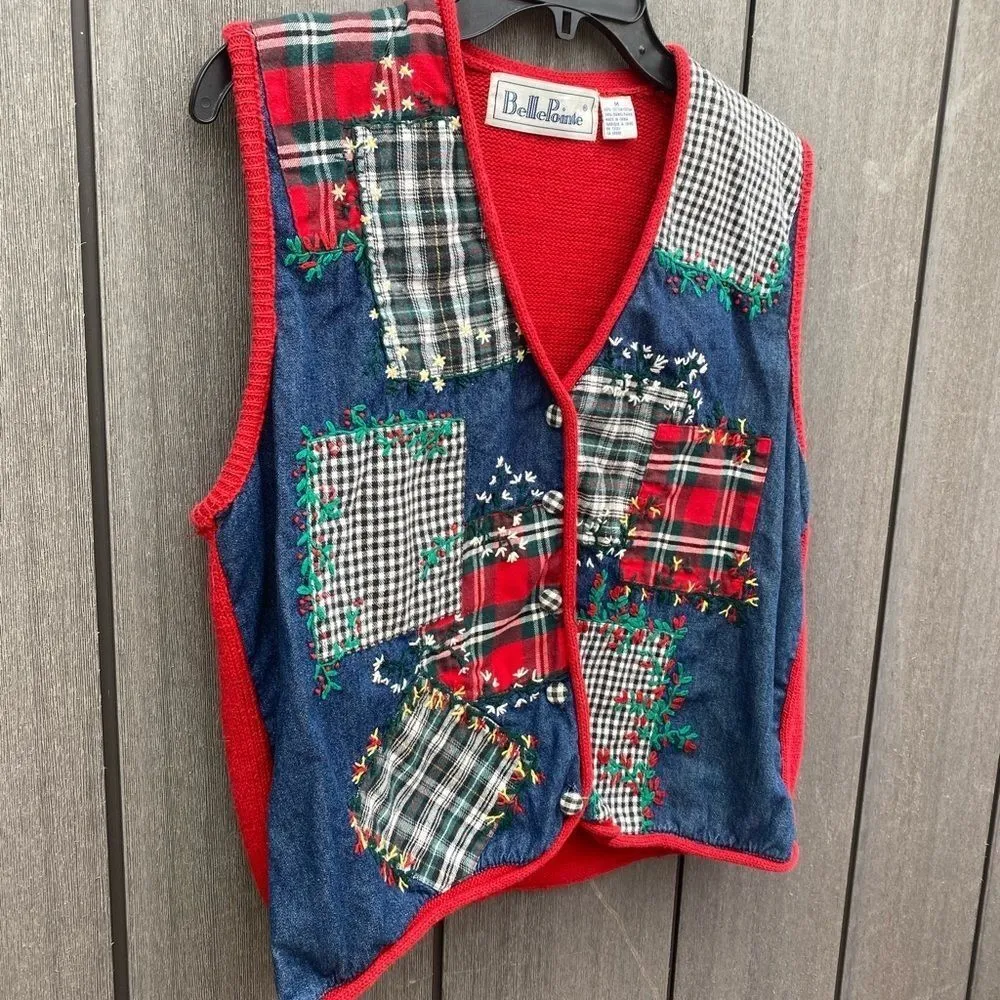 Vintage BellePointe Sweater Vest Size M - Image 3