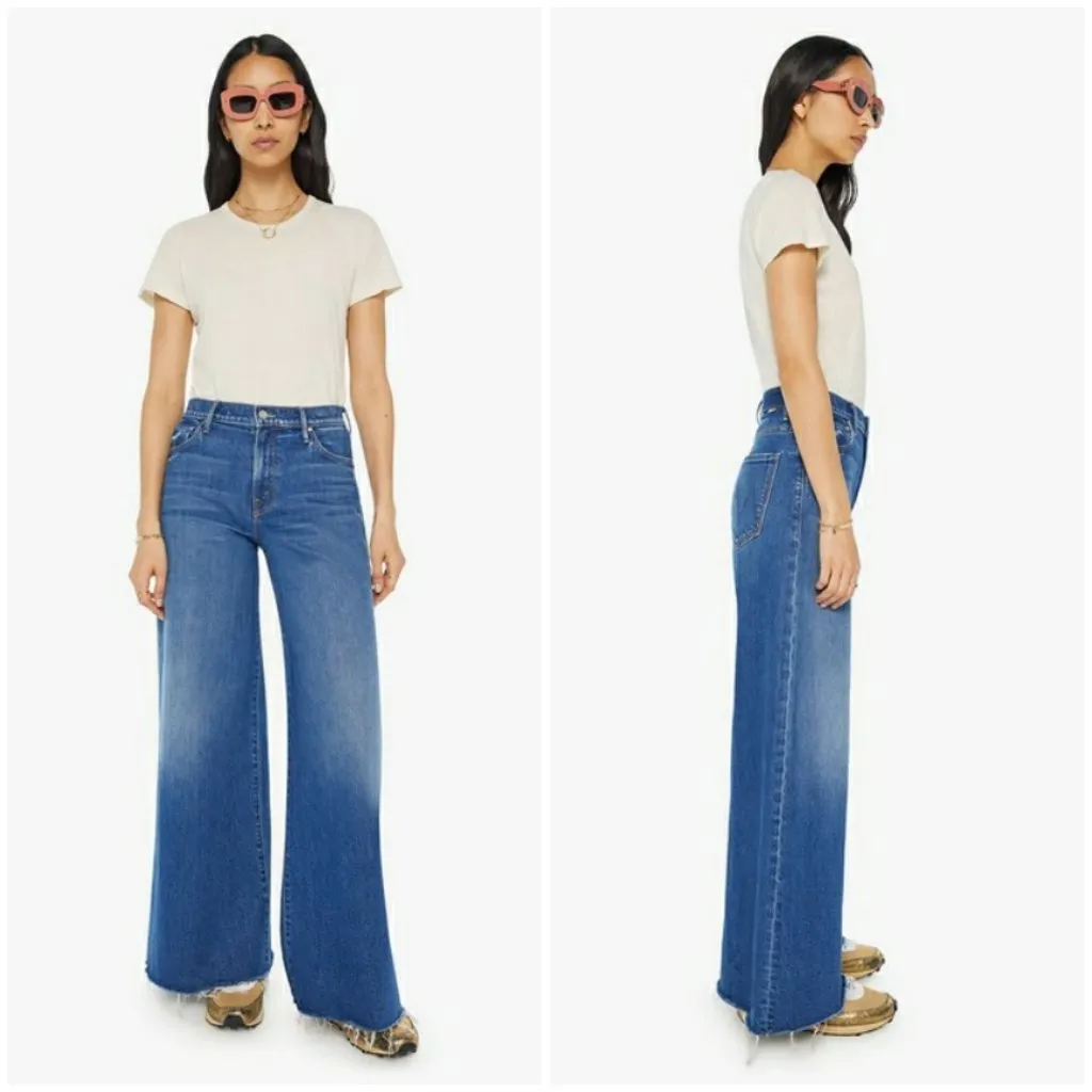 💕MOTHER💕 The Swisher Sneak Fray Jeans ~ Punch Buggy 20 NWT Blue Size 30 - Image 8