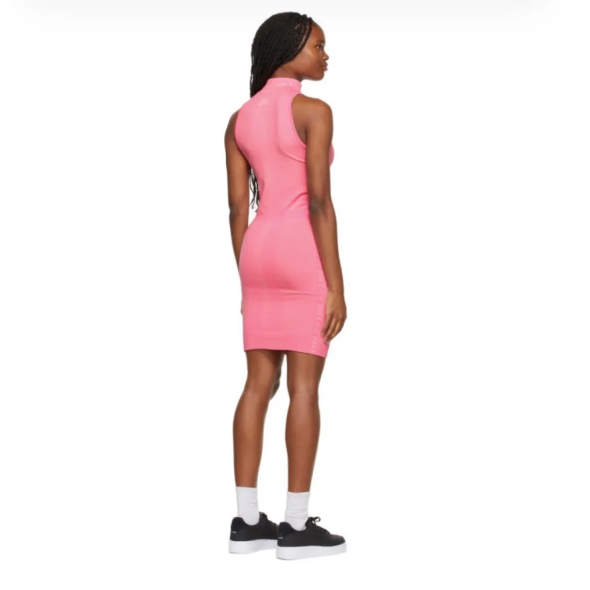 Nike Pink Sportswear Air Seamless Stretch BodyCon Dress Size XL 447 - Image 2