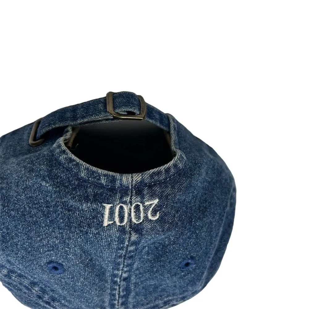 Imperial Vintage Denim Baseball Cap Blue Golf Embroidered Unisex Hat - Image 7