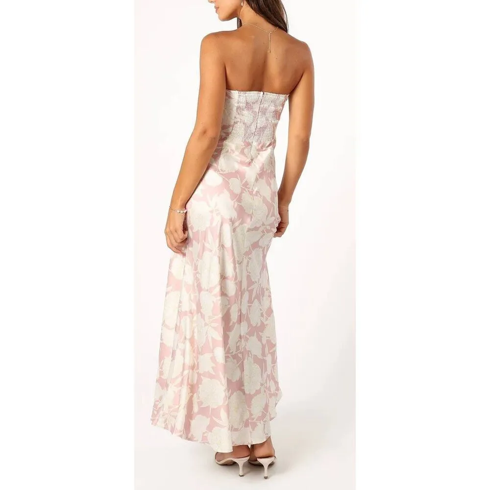 Petal & Pup Strapless Maxi Dress Size Large Floral Pink NEW - Image 2