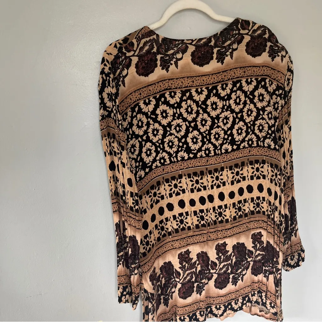 Vintage Sharon Anthony Boho Blouse – Size 16W XL – 100% Rayon – Made in USA - Image 6