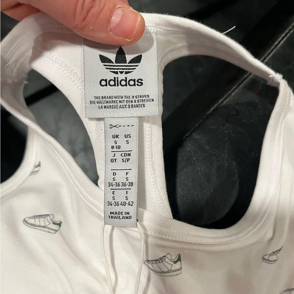 Adidas NWT Women's White and Green running bodysuit - small - Image 12