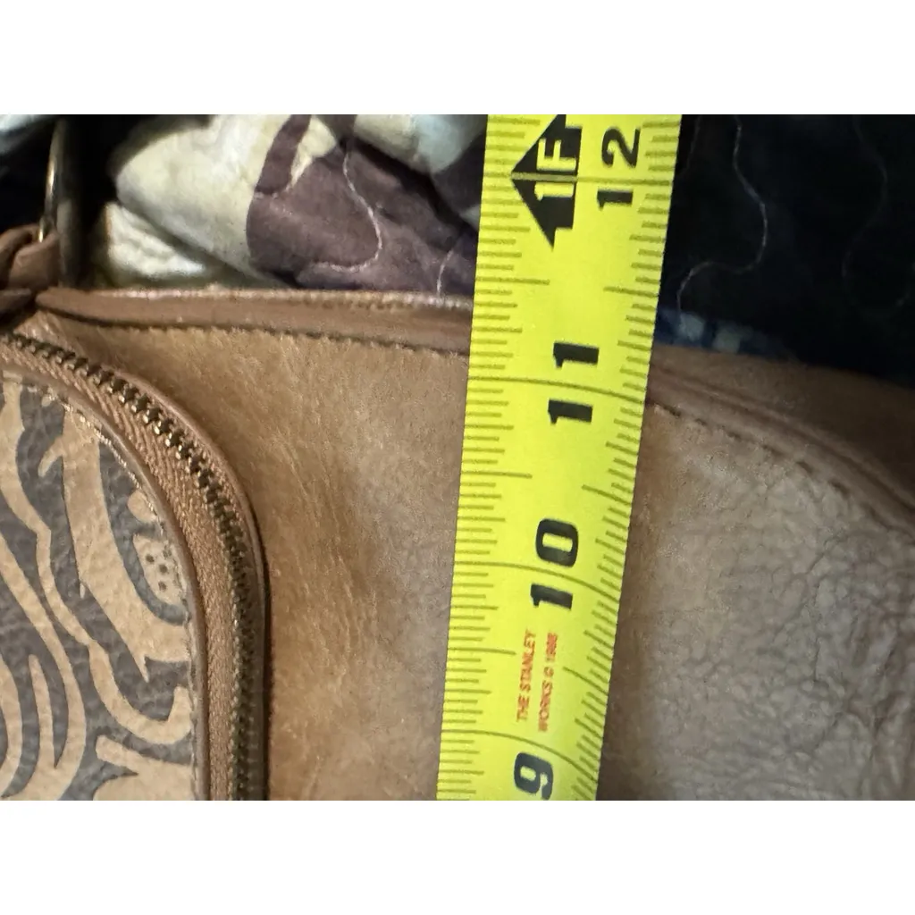 Simply Noelle Shoulder Bag Crossbody Purse Boho Faux Leather Handle Strap 11x10 - Image 9