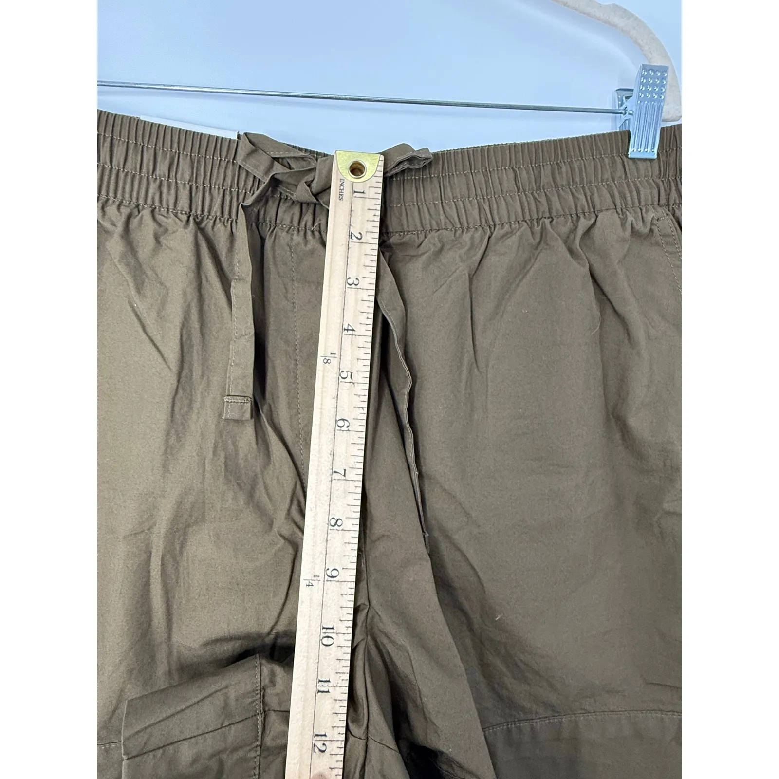 Banana Republic Factory Olive Brown Cotton Pull - Image 5