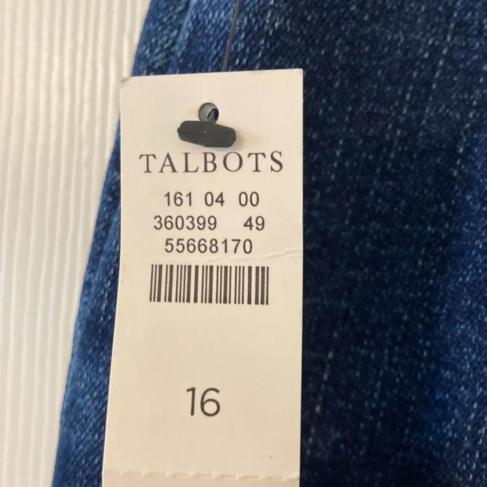 TALBOTS WIDE LEG JEAN PENTS HIGH WAIST WIDE LEG 30” inseam waist 34” - Image 5