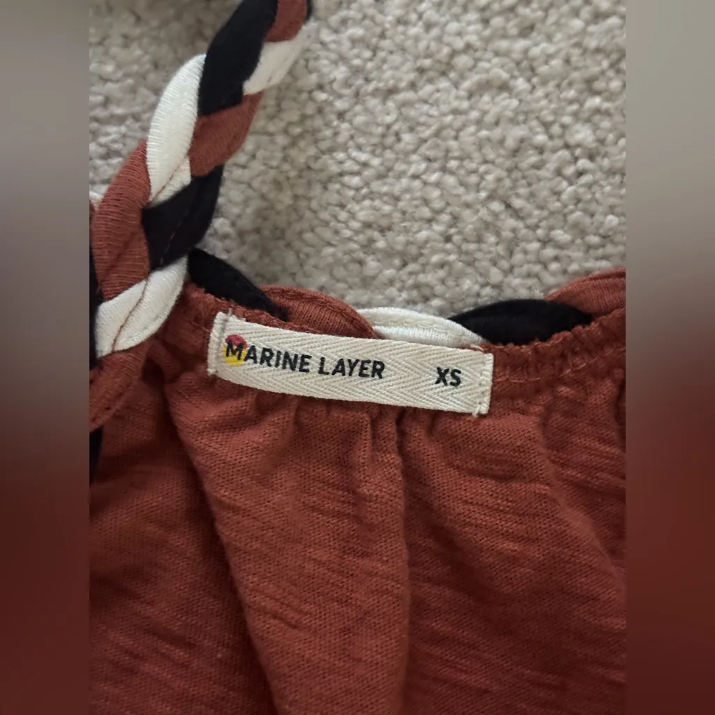 Marine Layer Andrea Knit Orange Maxi Dress - Image 5