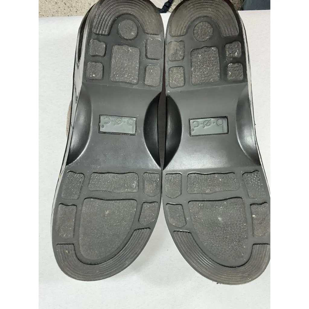 Womans BOC Slipon Wedge Shoes 9 Brown Distressed Leather - Image 8