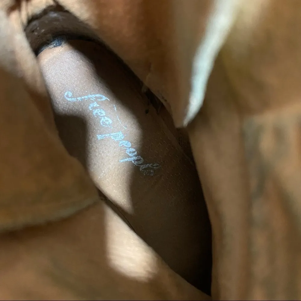 FREE PEOPLE Green Suede Cambridge Booties - Image 3