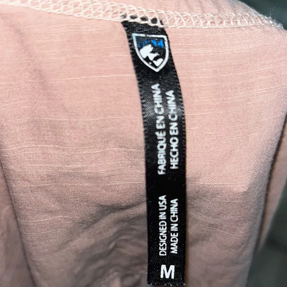 Kuhl Womens Virtue Henley Pale Pink Short Sleeve Shirt Outdoors Hiking - Image 4