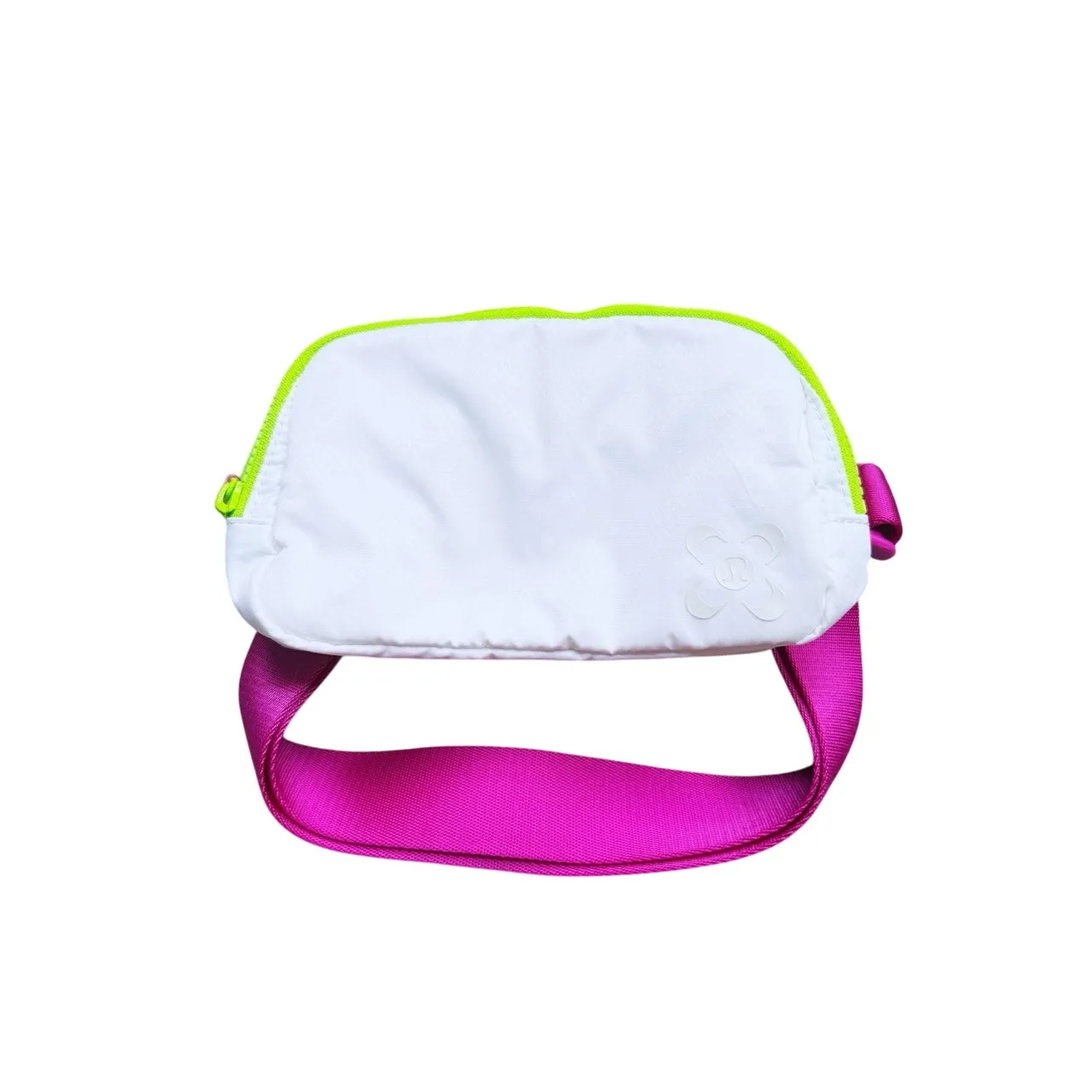 RARE Lululemon Seawheeze 2021 Everywhere Belt Bag White Fuchsia Neon Green - Image 2