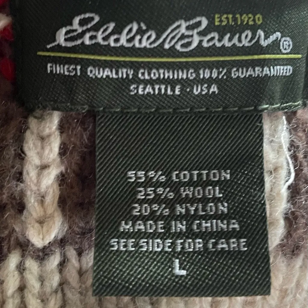 Eddie Bauer Wool Blend Knit Sweater - Image 4