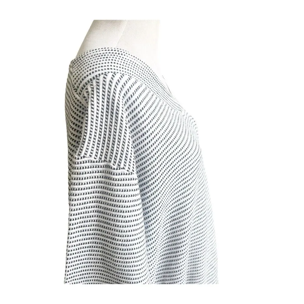 Victorias Secret Heavyweight Cotton Beach Cover Tunic White Navy Striped… - Image 7