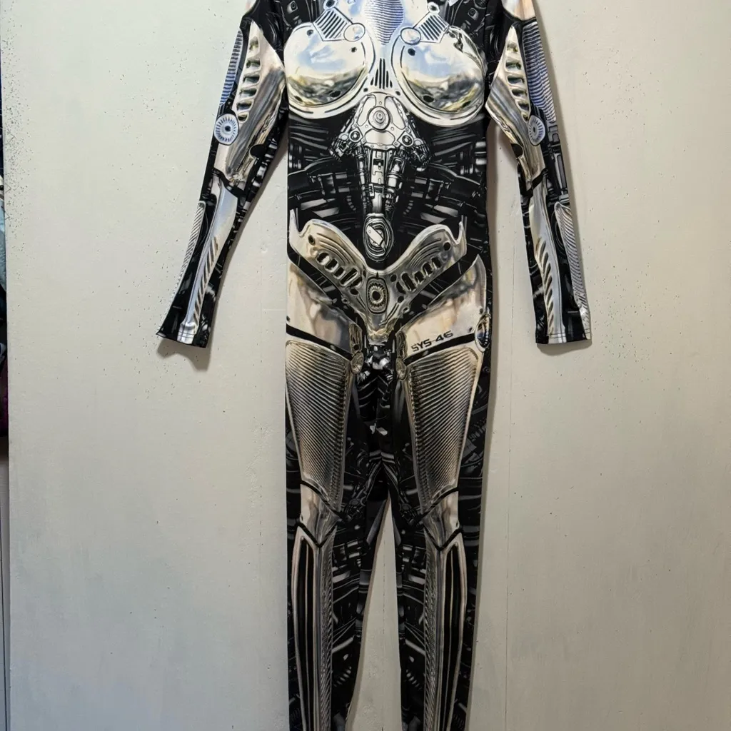 Cyberpunk Skeleton Bodysuit Sz M/L - Image 2