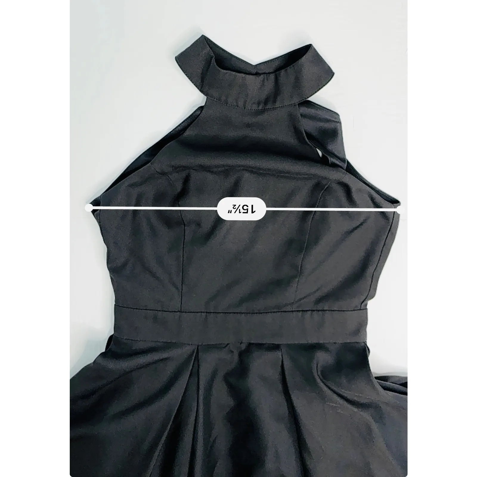 Lulu's Dress Rehearsal Skate Dress Double Skirt Black Halter‎ SMALL Sexy LBD - Image 6