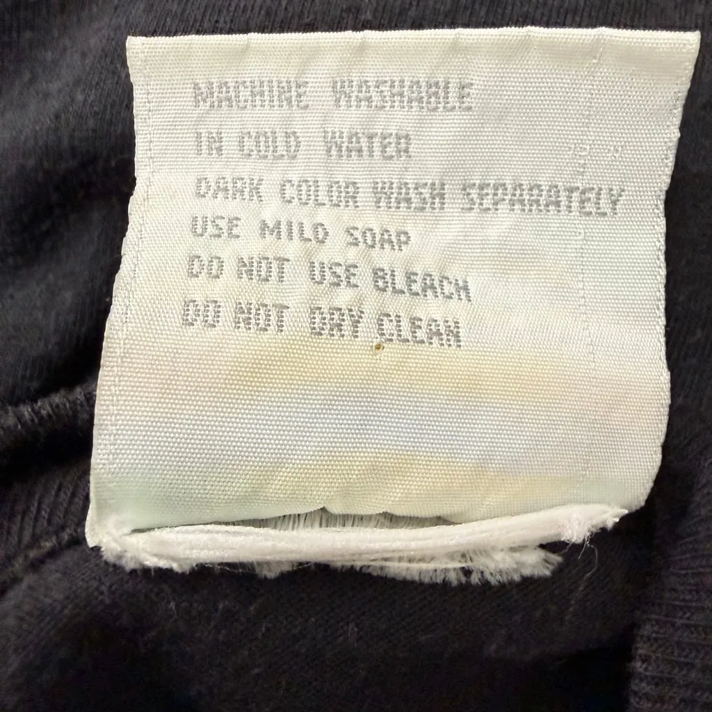 Vintage CSL Black Lace Peplum Tee Shirt Top Women’s Size Large - Image 8