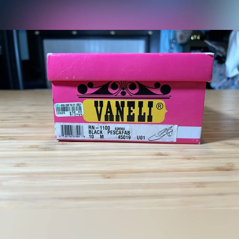 Vaneli Slingback Black Heels Size 10 Used - Image 7