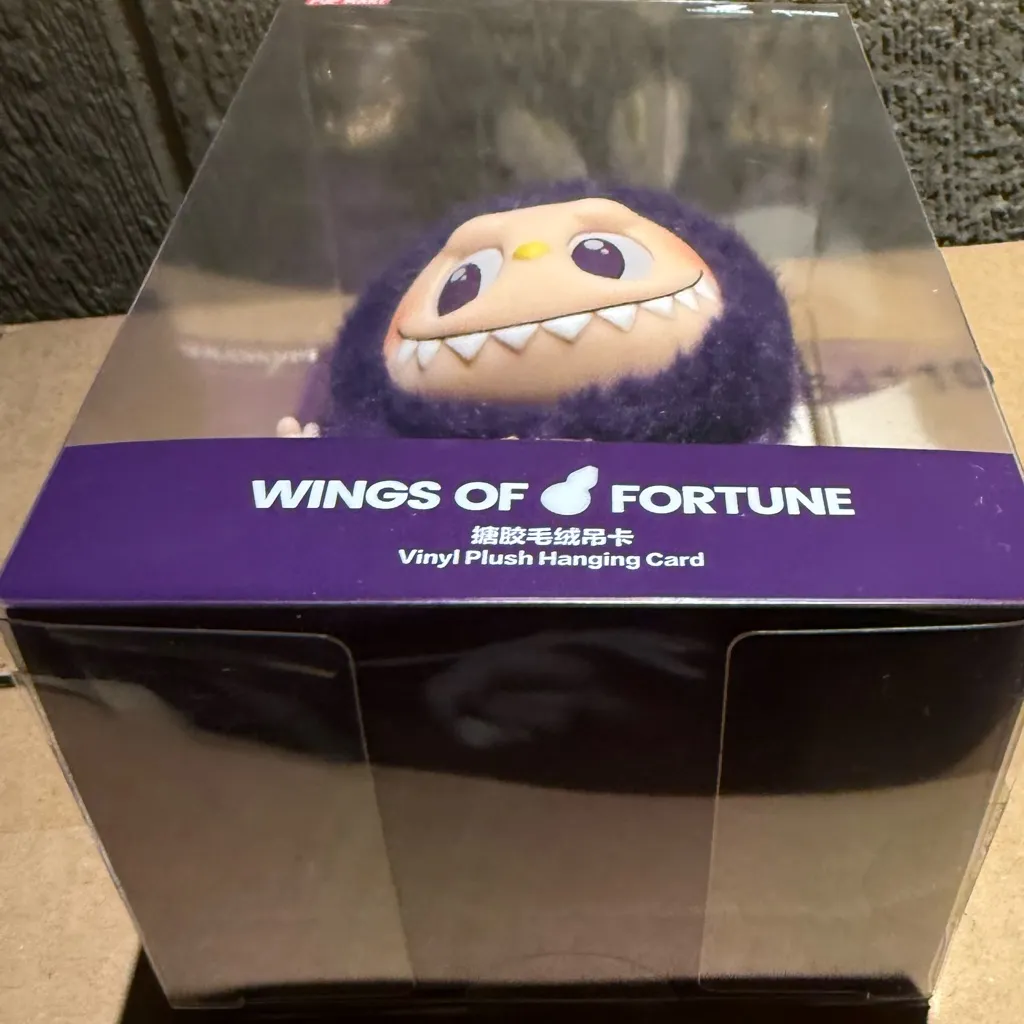 POP MART Labubu x PRONOUNCE Wings of Fortune Vinyl Plush Pendant Boxed Purple - Image 7