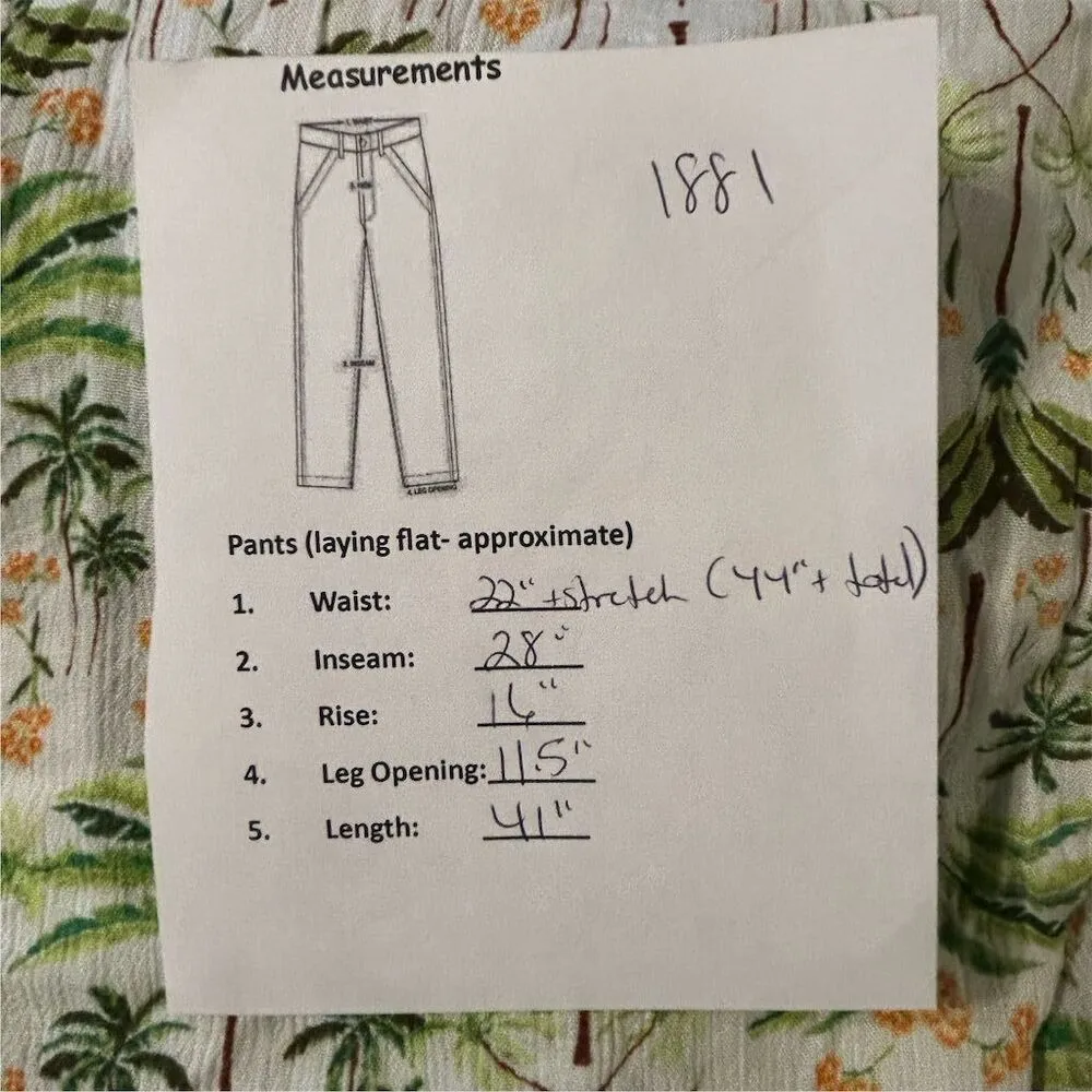 Old Navy Women's XXL Tropical Floral High Waist Wide-Leg Pants Side Slits - Image 13