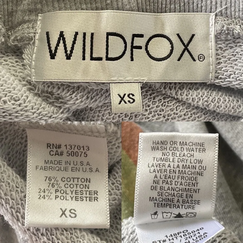 Wildfox  Gray Rainbow Stripe Ankle Joggers XS NWOT - Image 5