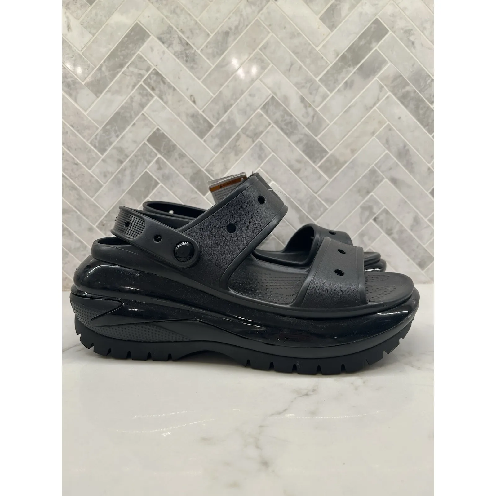 Crocs Mega Crush Sandal Platform Sandals Slides‎ Slip On Chunky Womens Size 11 - Image 4