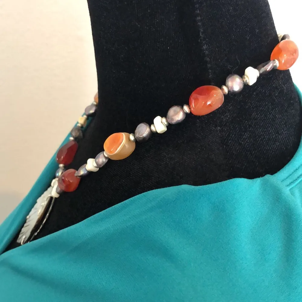 Maple leaf handmade necklace - Image 6