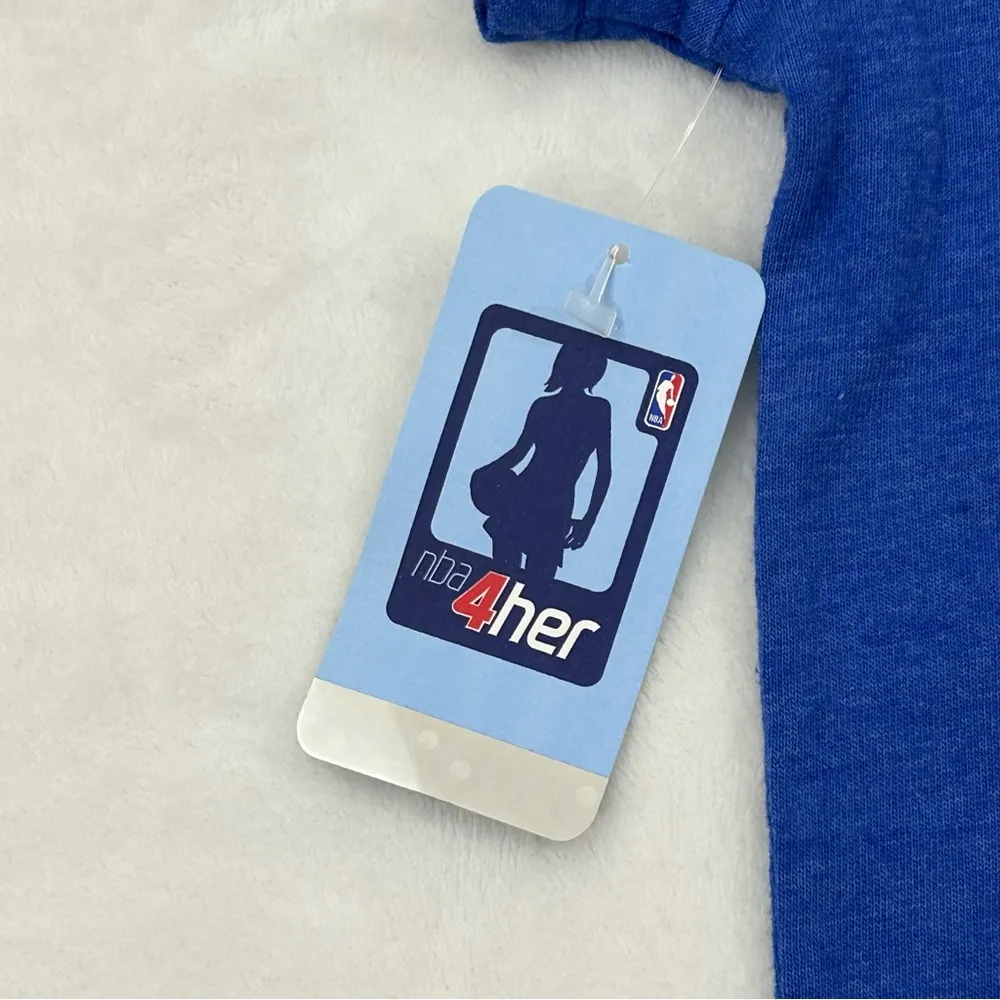 Golden State Warriors Kevin Durant #35 NBA 4 Her Blue Short Sleeve Shirt Women L - Image 3