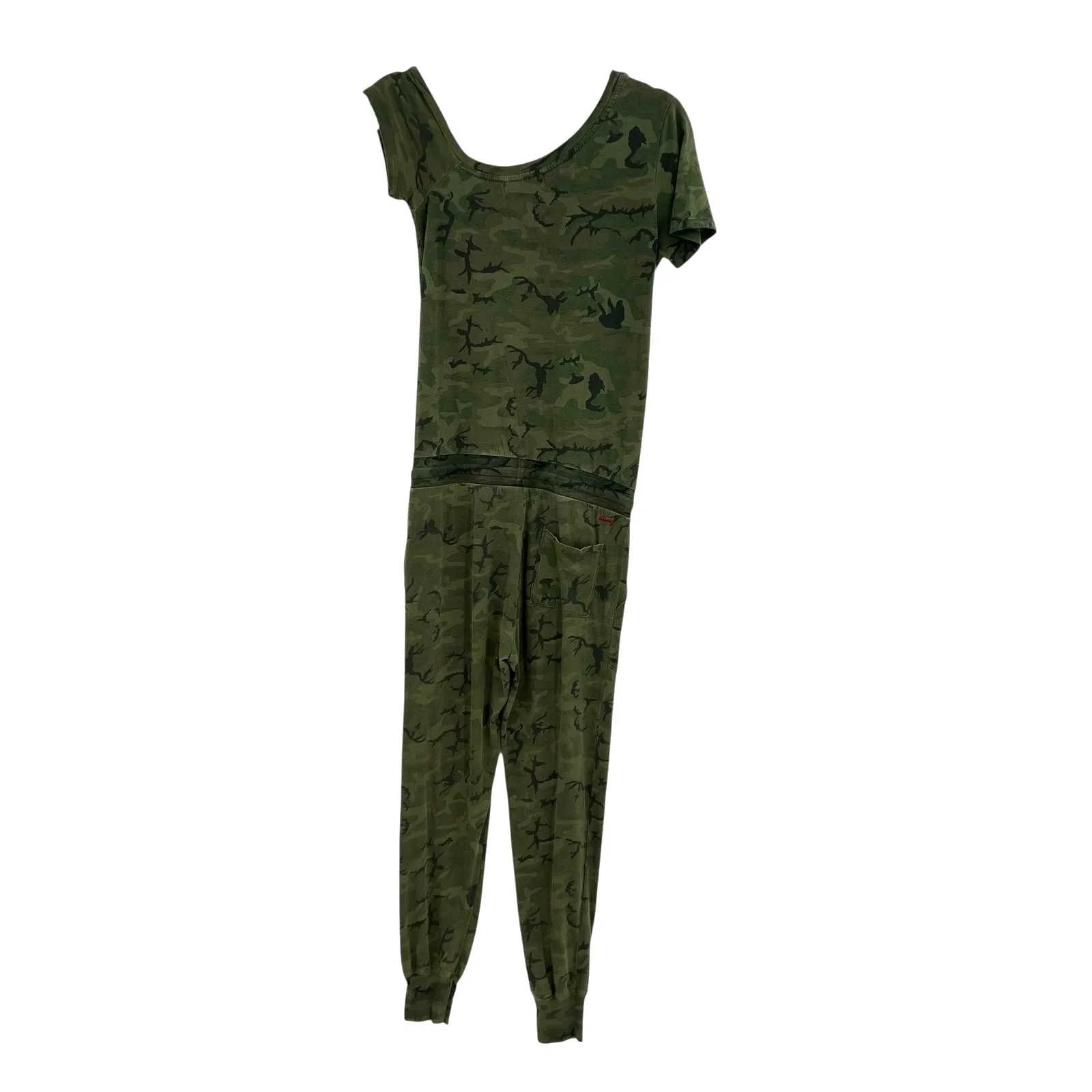 n:Philanthropy Britton Jumpsuit Off the Shoulder Camo Print Green Size XS - Image 8