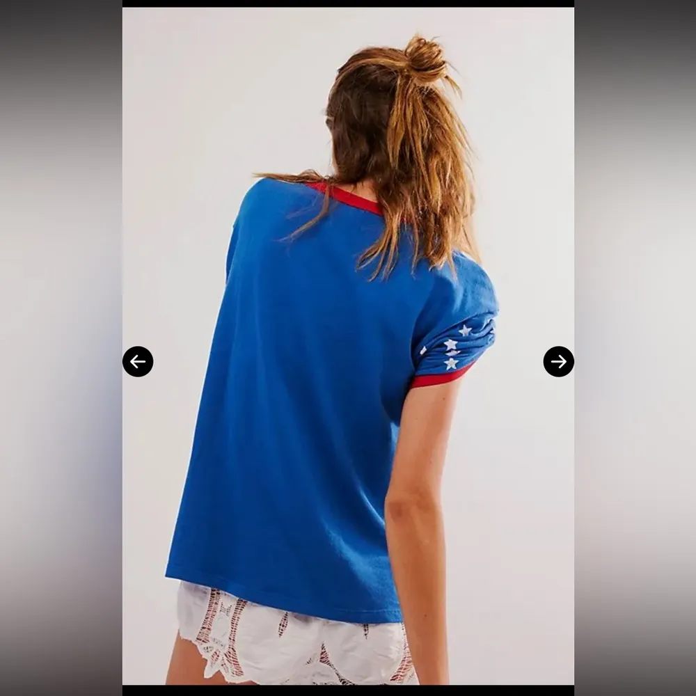 NWOT free people ragabound Lost & Found Ringer Tee - Image 2