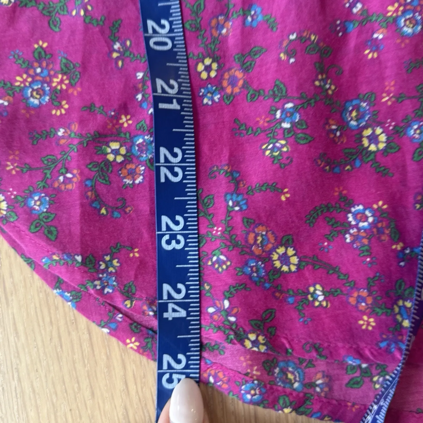 Xirena Womens Floral Cotton Silk Button Up Blouse Size Small 2425 Pink - Image 10