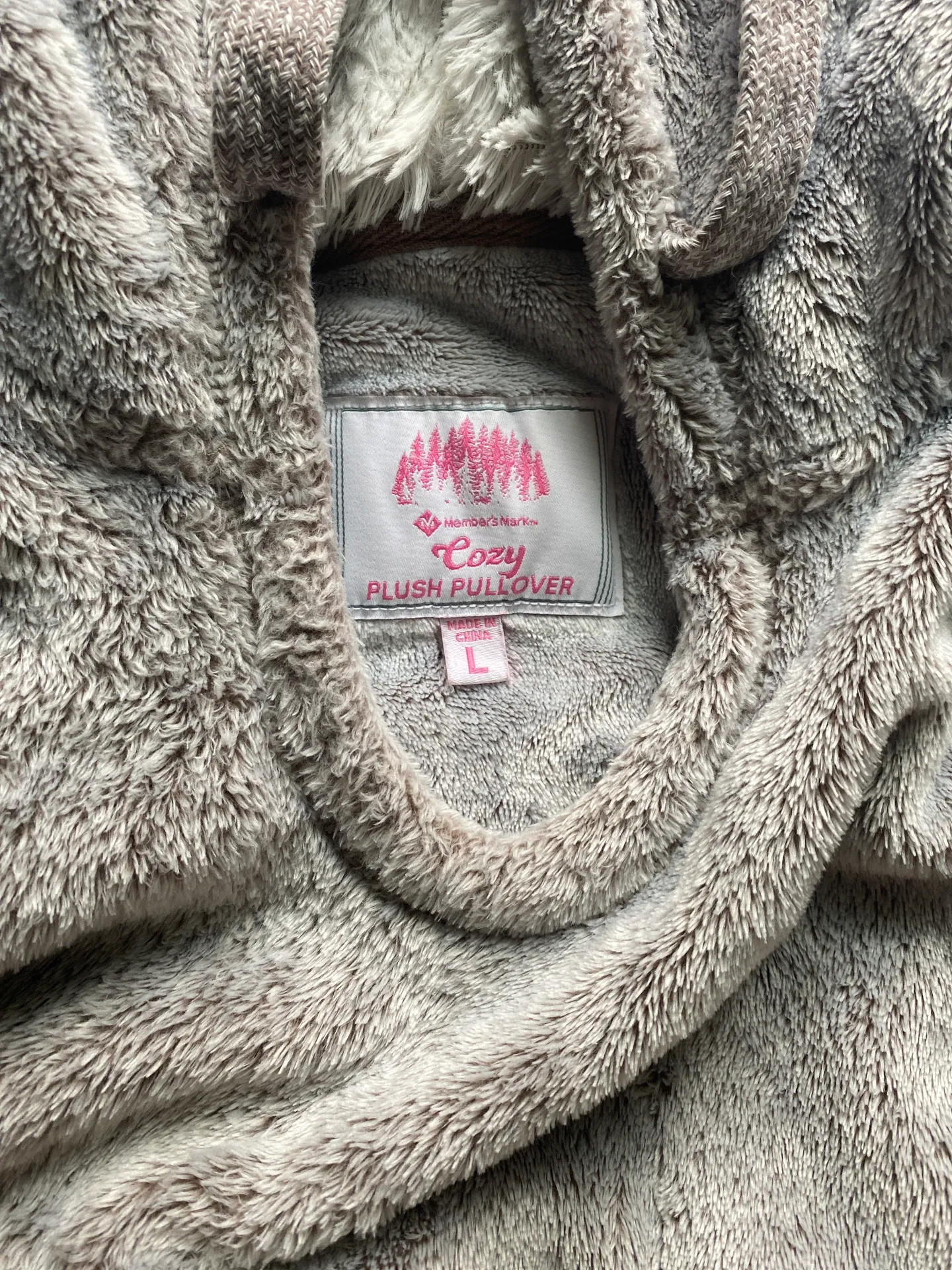 Cozy Plush Pullover Gray Size L - Image 3