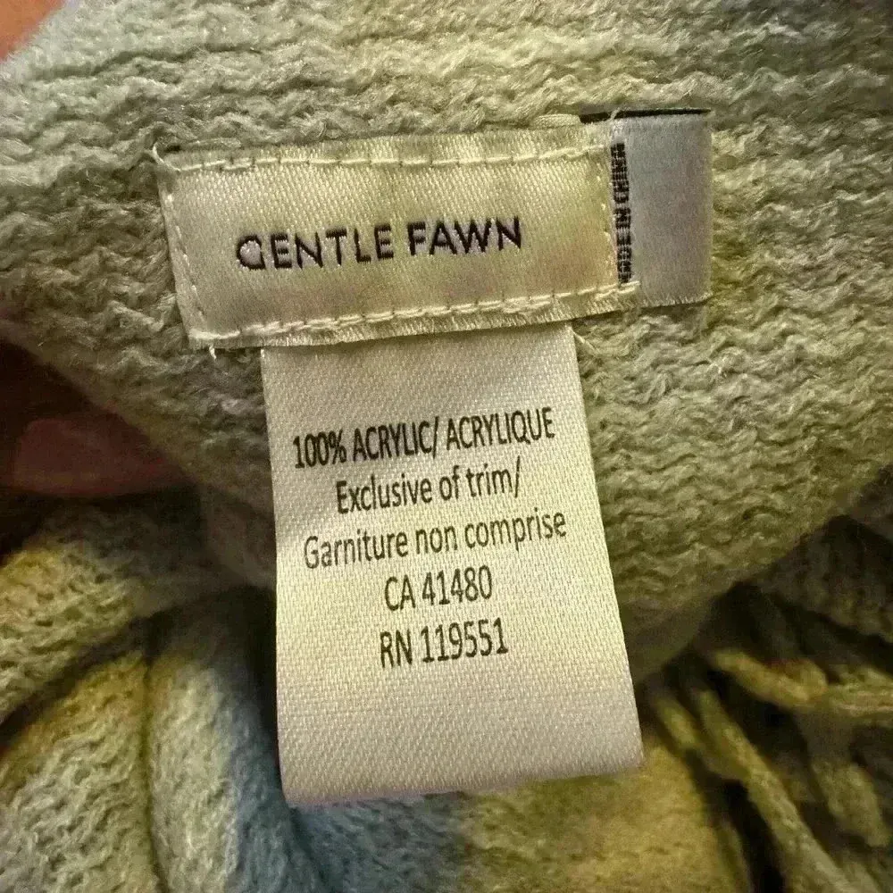 Gently Fawn Hetmosa Cardigan/Poncho Fringe Shawl Wrap soft feel. - Image 12